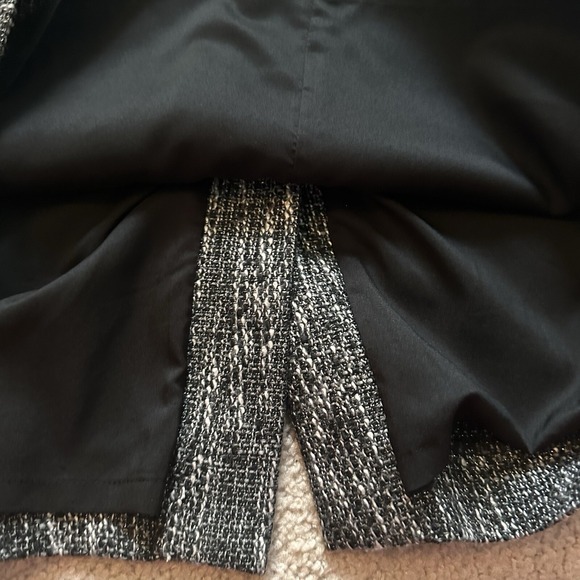 Ann Taylor Sheath Dress Black Gray Size 4 Wedding Party Business Classic Elegant - Picture 14 of 16